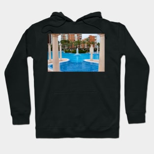 Solana Hotel Swimming Pool Benidorm Spain Hoodie